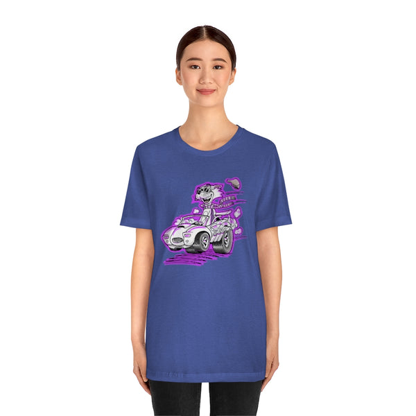 Speedy Cat Purple Unisex Jersey Short Sleeve Tee