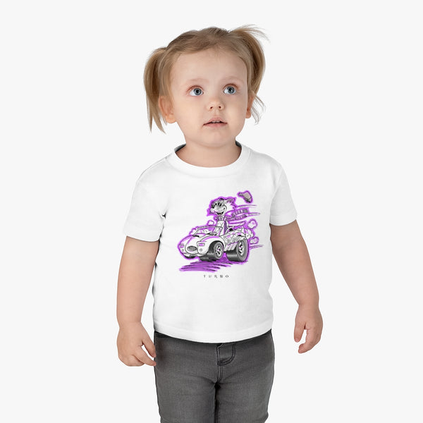 Speedy Cat Purple Infant Cotton Jersey Tee