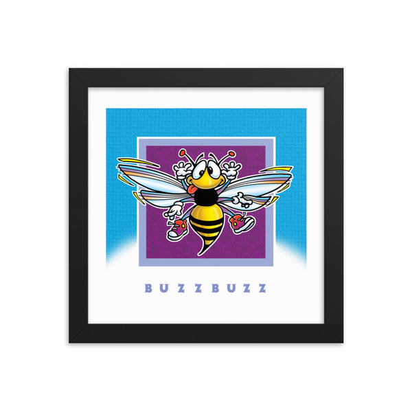 Happy Hornet Buzz Buzz Framed poster