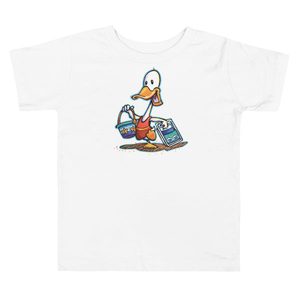 Beach Duck Single Toddler Short Sleeve Tee