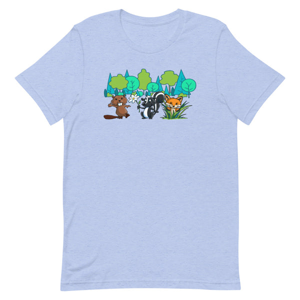 Woodsy Animals Short-Sleeve Unisex T-Shirt