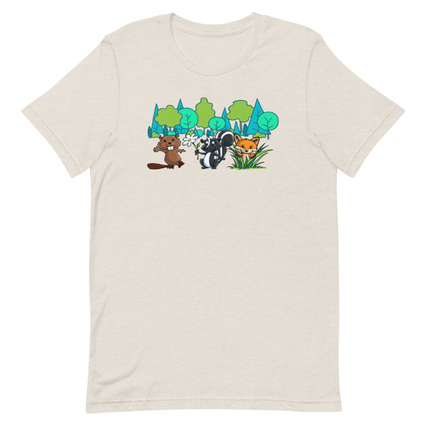 Woodsy Animals Short-Sleeve Unisex T-Shirt