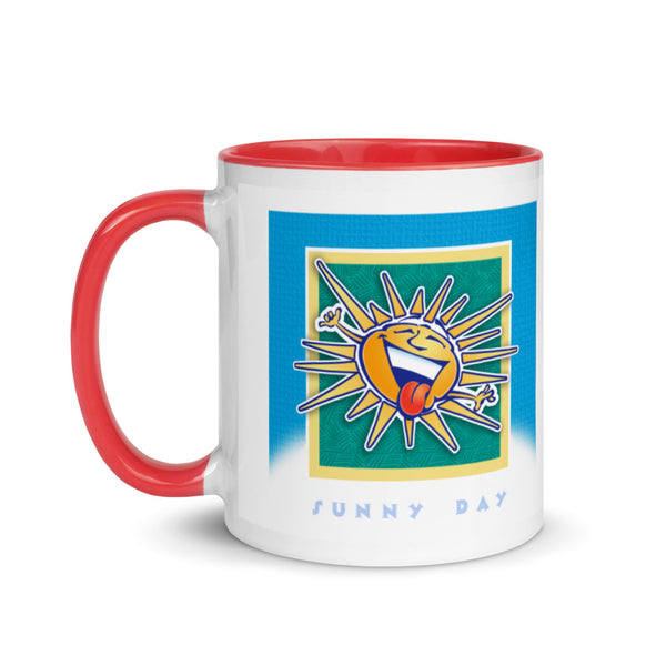 Happy Sun Mug with Color Inside