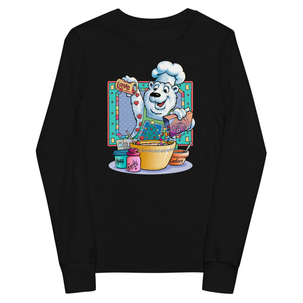 Polar Bear Mixing Bowl Youth long sleeve tee