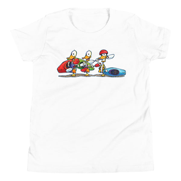 Kayak Ducks Youth Short Sleeve T-Shirt