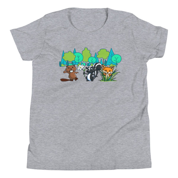 Woodsy Animals Youth Short Sleeve T-Shirt